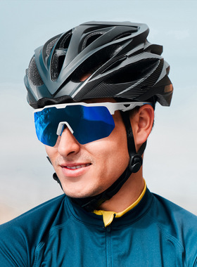 亚马逊爆款现货炫彩半框公路车骑行运动太阳镜防紫外线跑步护目镜