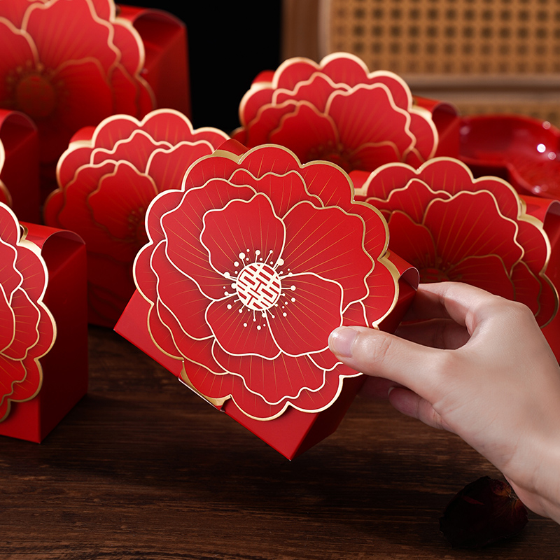 晨爵 喜糖盒子2024新款結(jié)婚喜糖禮盒創(chuàng)意糖果禮袋手提婚禮喜糖盒