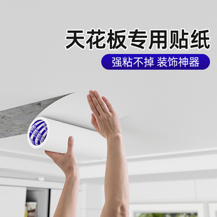 天花板贴纸自粘房顶吊顶装饰遮丑贴墙体反碱掉皮改造翻新修补墙贴