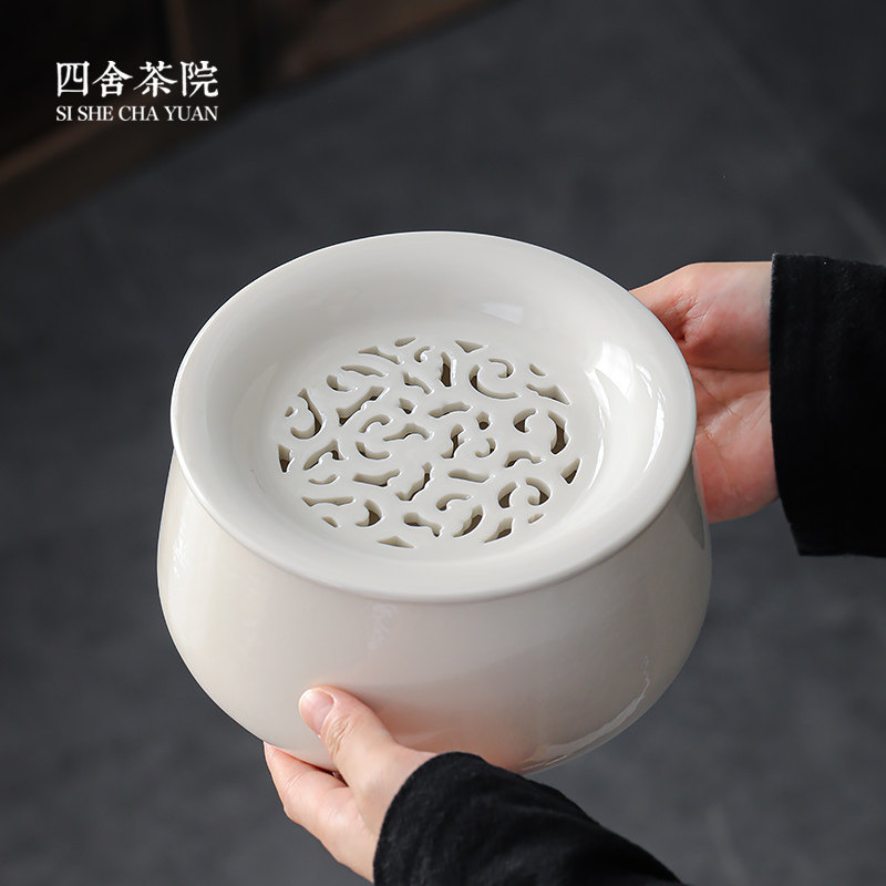 建水茶洗大号陶瓷带盖家用茶洗缸杯洗茶渣缸水盂功夫茶具配件S,餐饮具,茶道/零配,淘宝优惠券,粉丝福利购,淘宝优惠卷