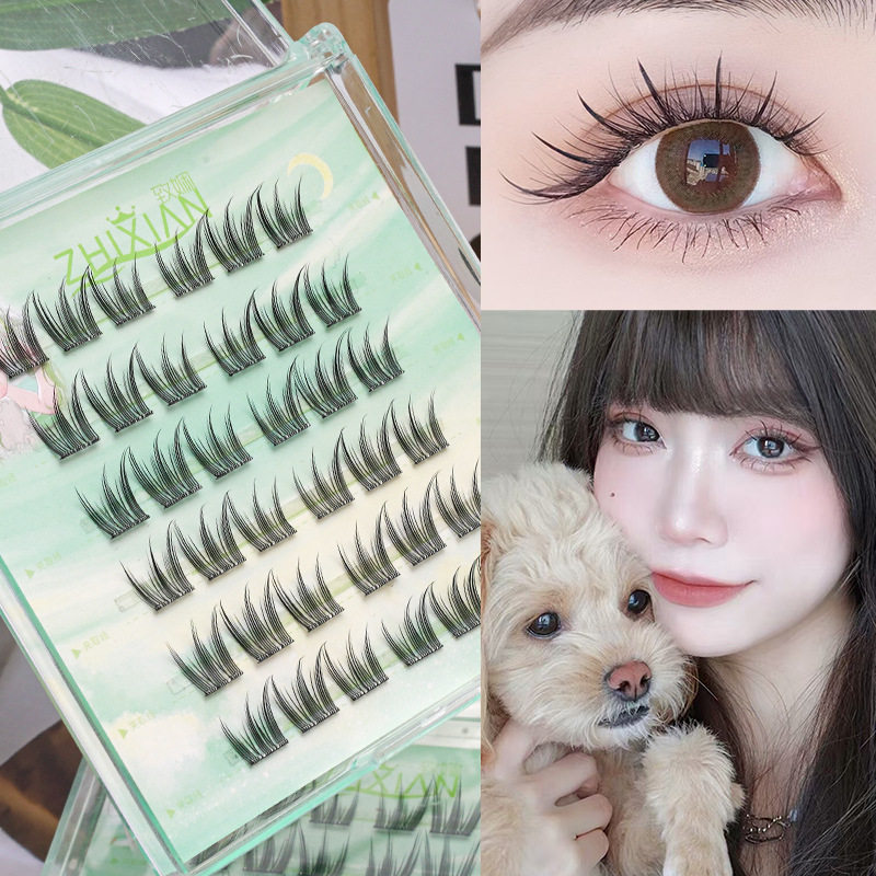 致娴北极星免胶假眼睫毛大容量免卸狐系懒人太阳花下睫毛韩系柔软