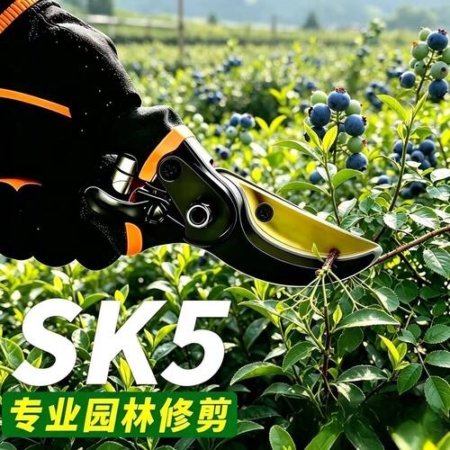 进口SK5德国工具修枝剪园艺剪日本大号枝剪子花木枝原装园林修