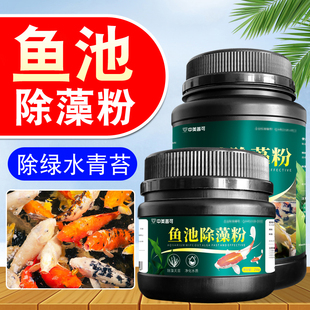 鱼池除藻剂去绿藻青苔鱼塘除绿水蓝褐丝藻清除剂鱼缸除藻粉去苔u.