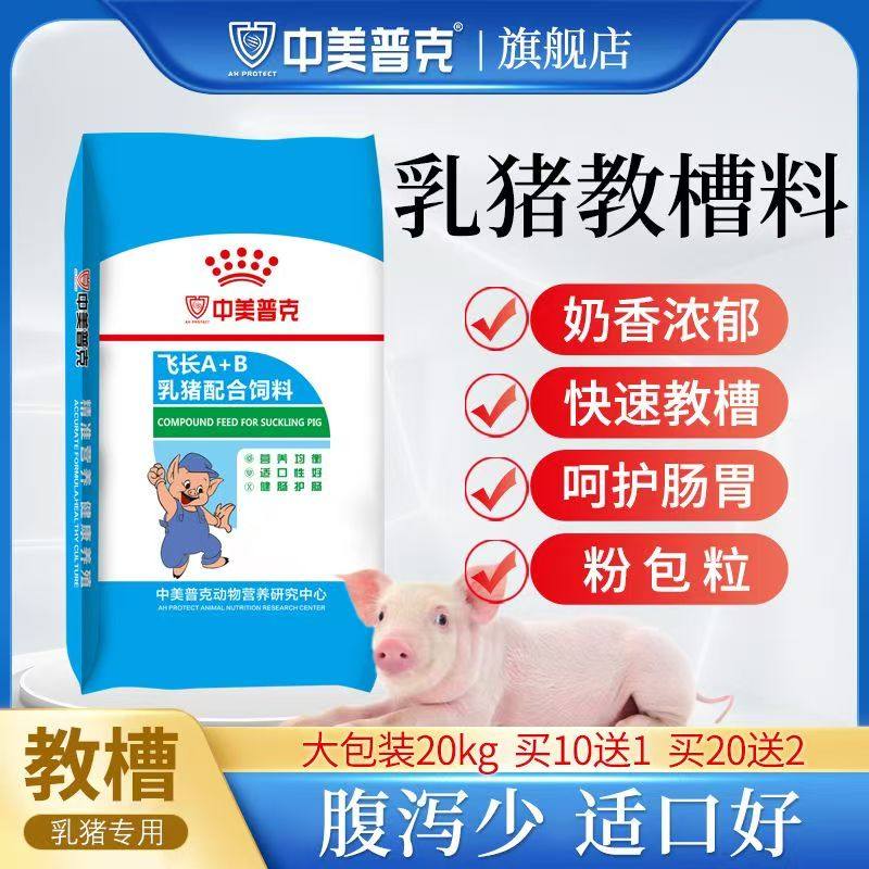 教槽料乳小仔猪教槽料盆仔小猪开口饲料小乳仔猪断奶颗粒饲料猪仔