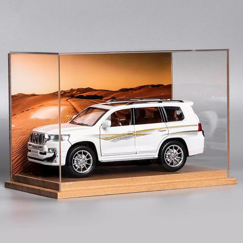 霸道普拉多模型仿真合金车模越野汽车模型情人节生日礼物送男朋友