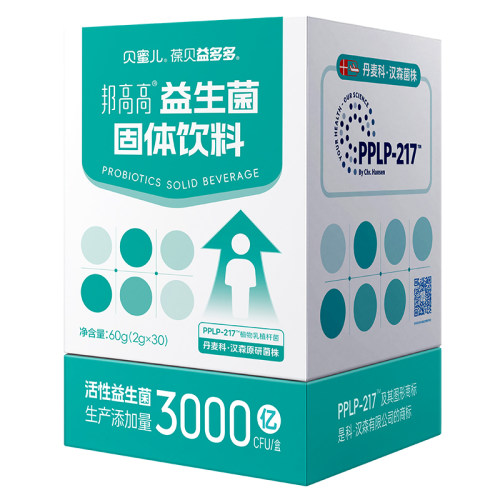 贝蜜儿邦高高益生菌固体饮料含100亿益生菌