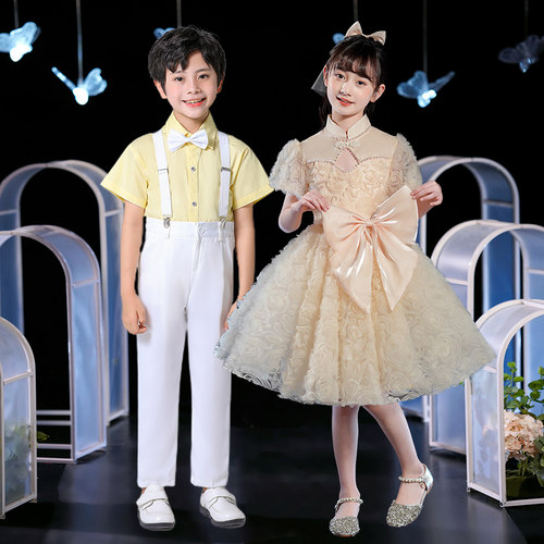 儿童演出服公主裙轻奢团体