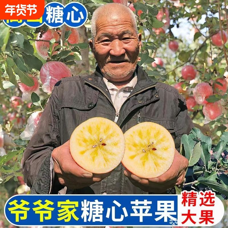 四川冰糖心红富士野生丑苹果当季新鲜水果脆甜多汁现摘现发,水产肉类/新鲜蔬果/熟食,苹果,淘宝优惠券,粉丝福利购,淘宝优惠卷