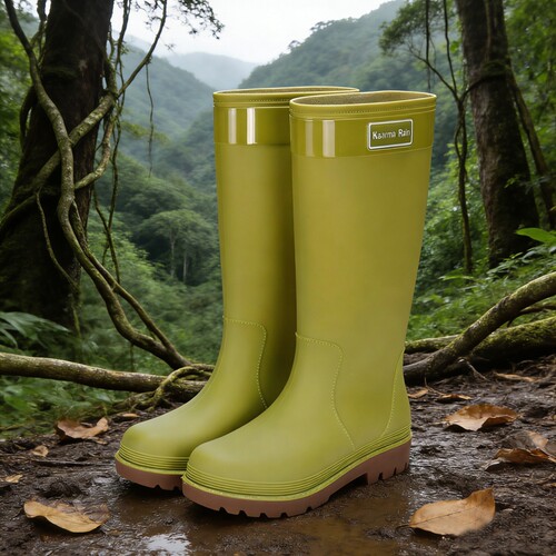 户外穿时尚特高筒雨林徒步涉水鞋