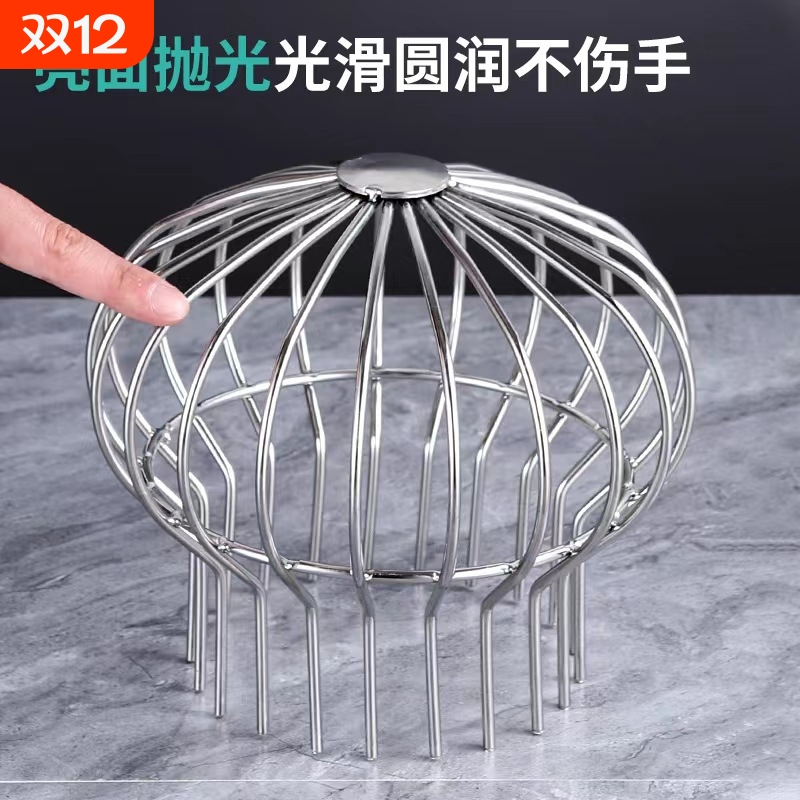 304不锈钢网罩圆形阳台地漏过滤网排水管口天台下水道防堵罩