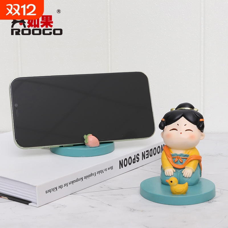 西安文创纪念品唐仕女手机支架桌面摆件古风装饰品陕西旅游伴手礼