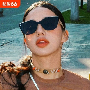 猫眼墨镜女偏光镜防紫外线未来感 高级太阳镜开车防强光2025gm新款