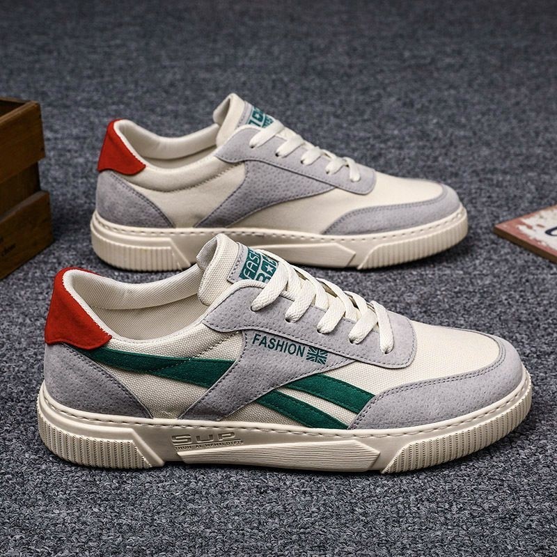 春秋男鞋2025新款韩版潮流百搭帆布潮鞋休闲学生板鞋布鞋运动网红