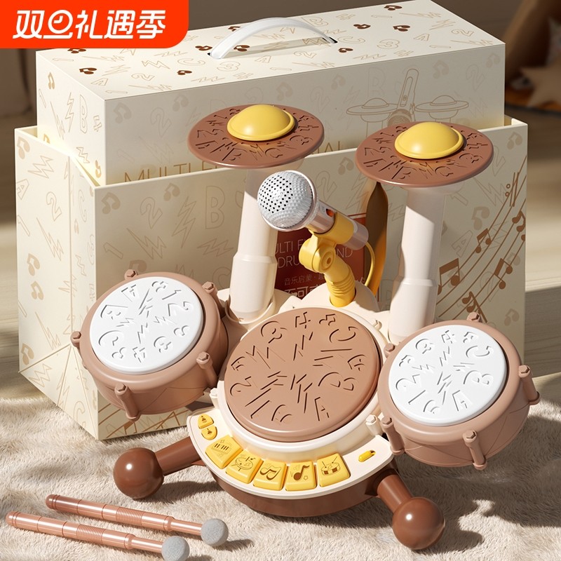 儿童手拍打鼓玩具初学者敲打益智乐器2岁男孩家用宝宝婴幼儿3音乐