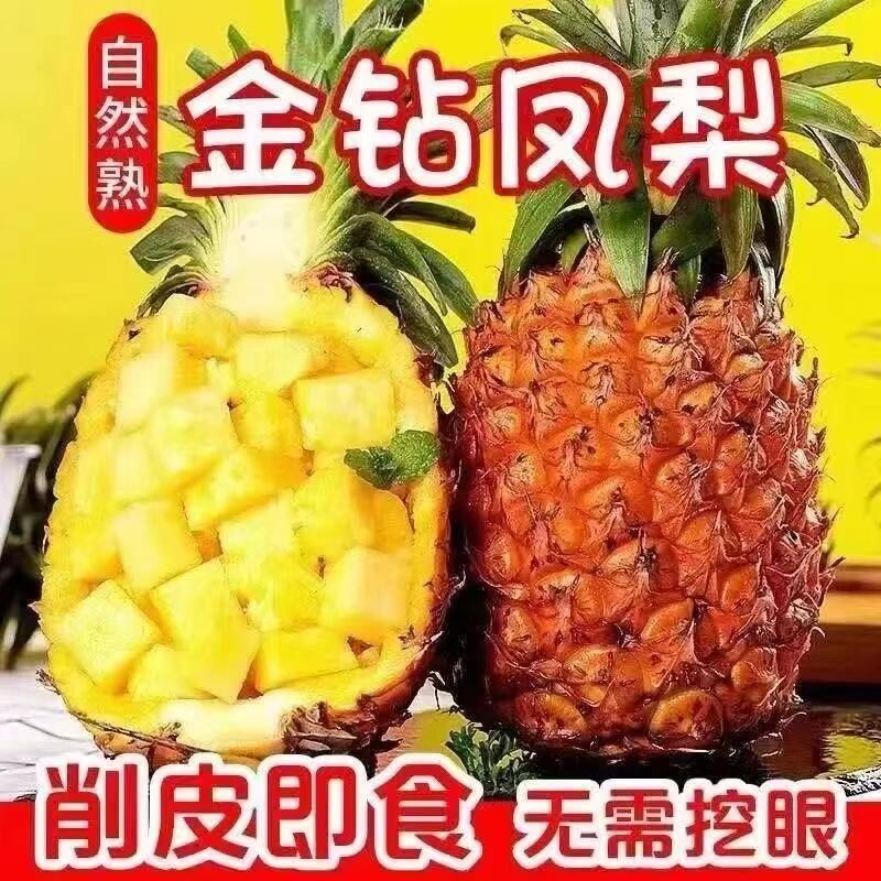正宗海南金钻凤梨菠萝新鲜水果树熟生鲜应季5斤包邮产地当季鲜果