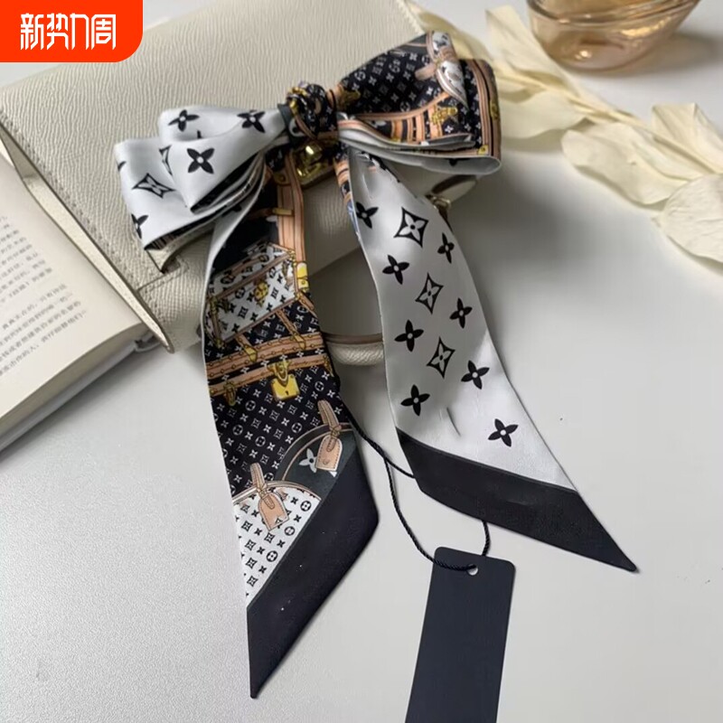 丝巾绑包包手柄装饰丝带老花缠包束发带女围脖飘带L.O.I.V.E
