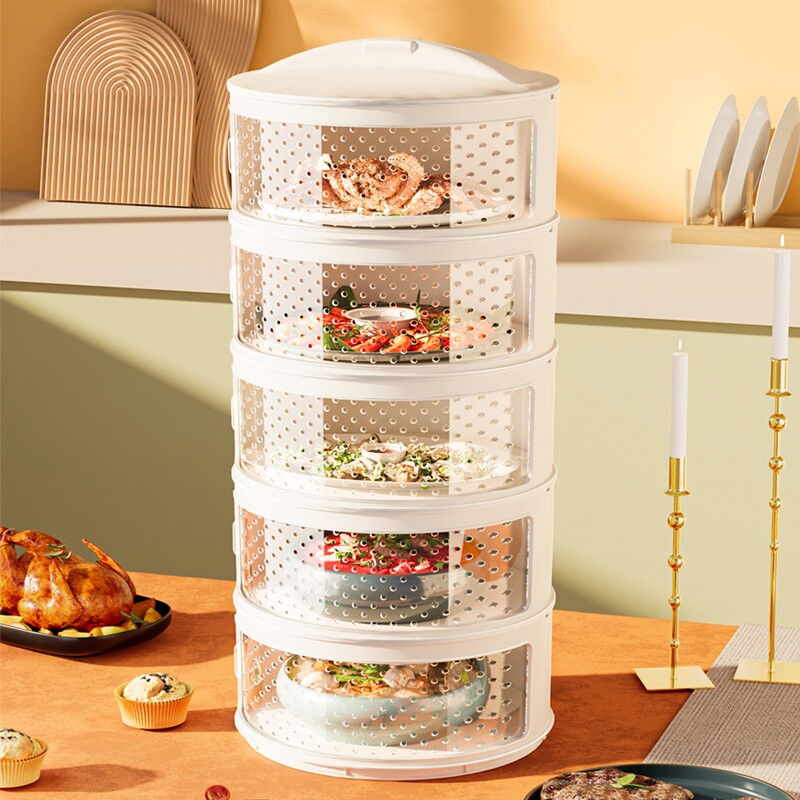 盖菜罩新款镂空餐桌罩饭菜罩剩饭剩菜遮尘防苍蝇家用多层收纳神器