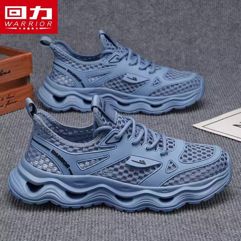 回力男鞋夏季网面透气网鞋镂空运动鞋子青少年厚底增高减震跑步鞋