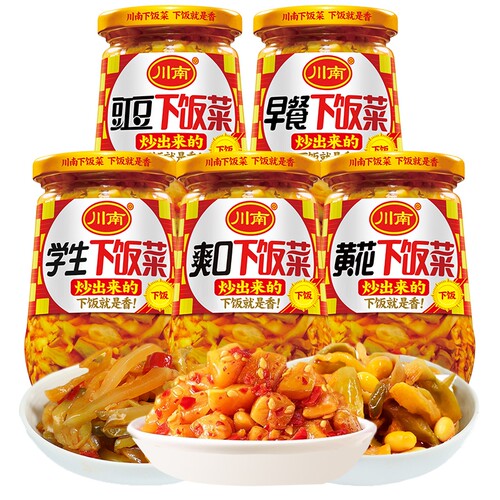 川南爽口黄花红油早餐豇豆