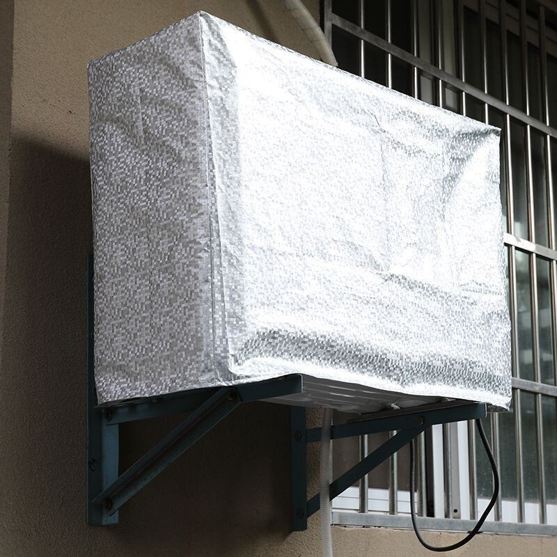 空调外机罩防雨防晒防尘套美的格力室外保护罩子加厚滴水挂机防水