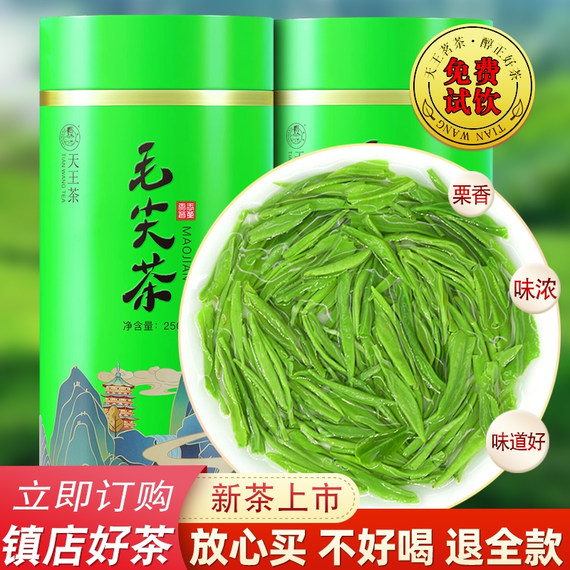 毛尖茶叶2025新茶正宗明前嫩芽尖绿茶浓香型毛尖茶罐装信阳原料