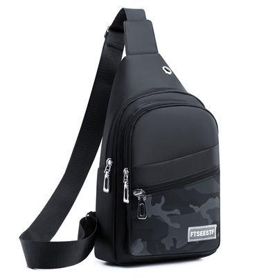 牛津布时尚小背包手机包日韩新款休闲斜挎包胸前单肩包男款胸包