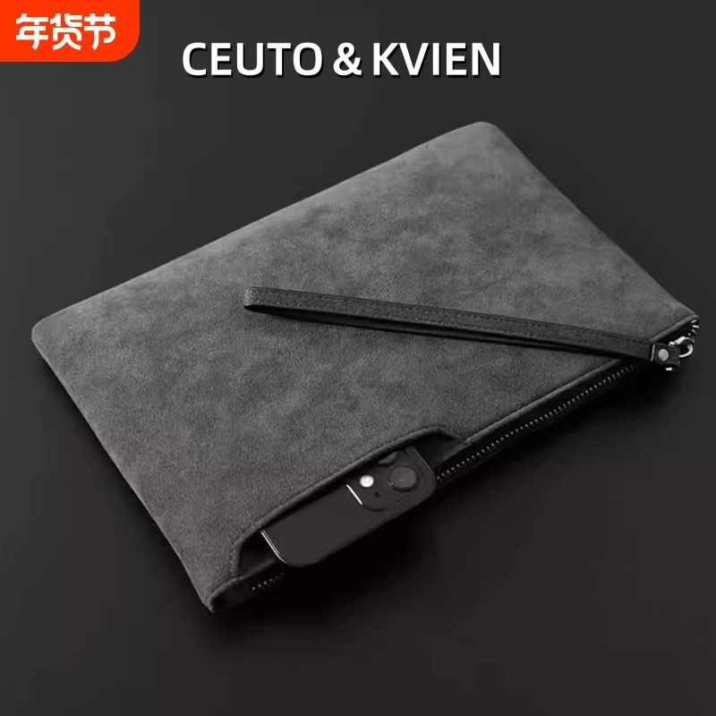 CEUTOKVIEN大容量翻毛皮卡包商务休闲手拿包手机证件位多功能手袋,箱包皮具/热销女包/男包,钱包,淘宝优惠券,粉丝福利购,淘宝优惠卷