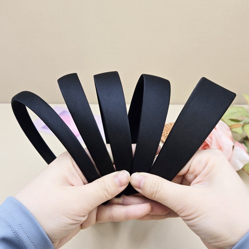 diy手工制作材料发箍发饰头箍黑色全包布韩版简约布艺日韩黑