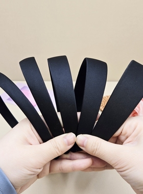 diy手工制作材料发箍发饰头箍黑色全包布韩版简约布艺日韩黑