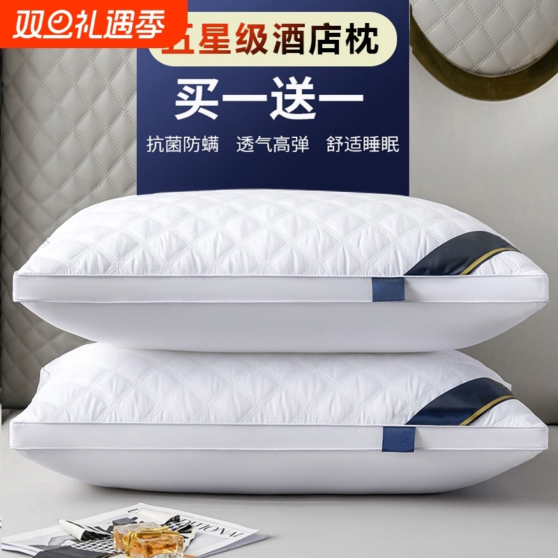 枕头套和枕芯一套成人家用一对装护颈椎助睡眠五星级酒店专用整头