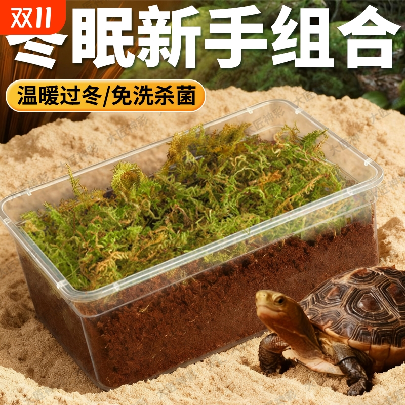 乌龟专用沙陆龟孵化产蛋冬眠棉花沙爬宠砂甲鱼螃蟹细河沙过冬沙池