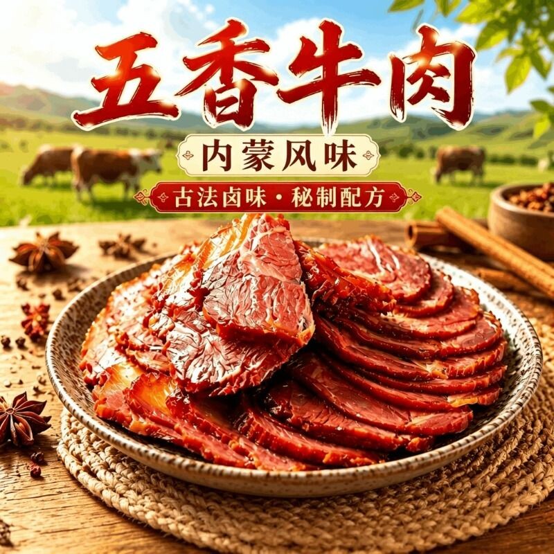五香酱牛肉熟牛肉真空包装卤味零食内蒙风味宗酱牛肉熟食即食新鲜