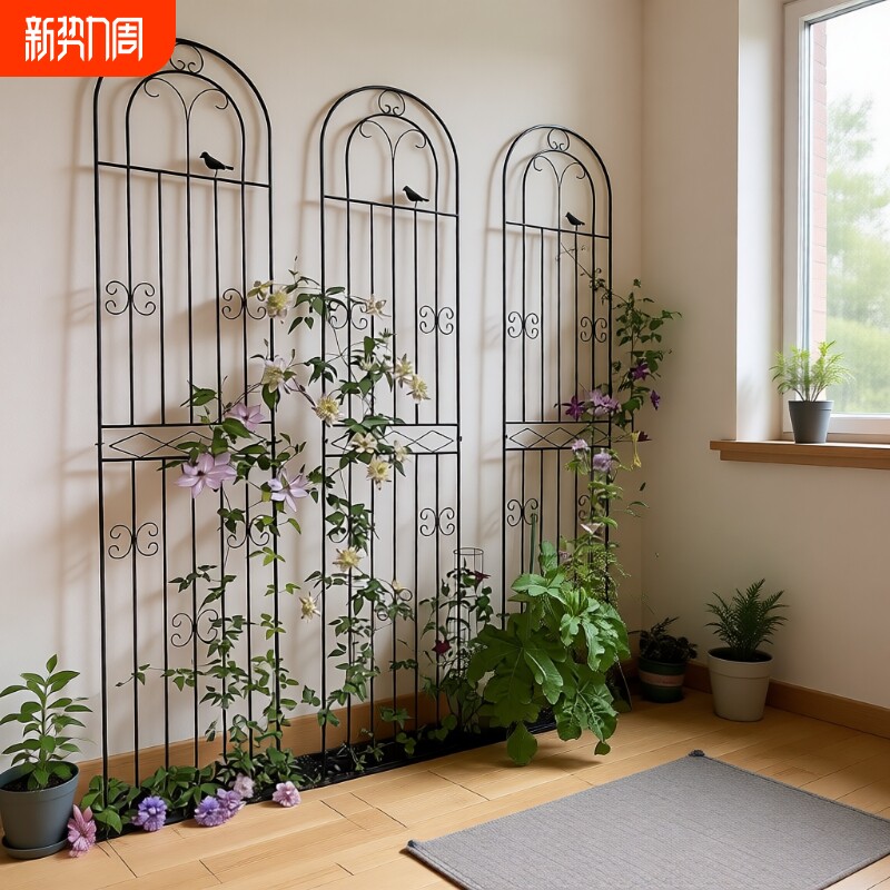 绿萝植物攀爬架爬藤架户外庭院网格铁艺花架花园月季花支架阳台