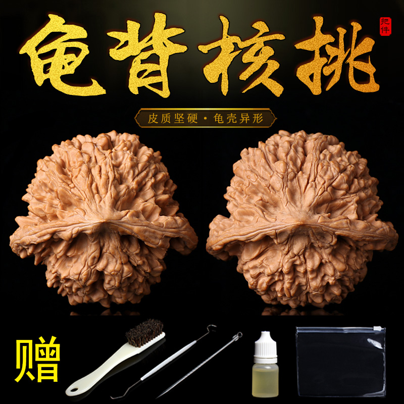 龟背异形小众文玩核桃把玩盘玩乌龟肚壳官帽狮子头手把件手盘特大