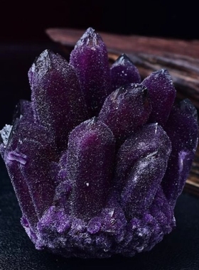 保真天然紫晶簇紫晶原石标本紫水晶摆件消磁家居办公室新家送礼