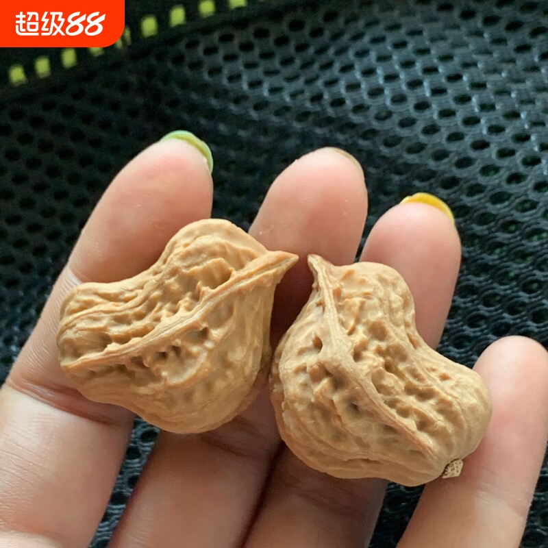 文玩手把件异形迷你小鸟鸳鸯盘玩畸形和平鸽麻核桃秋子鸡虎头桃核