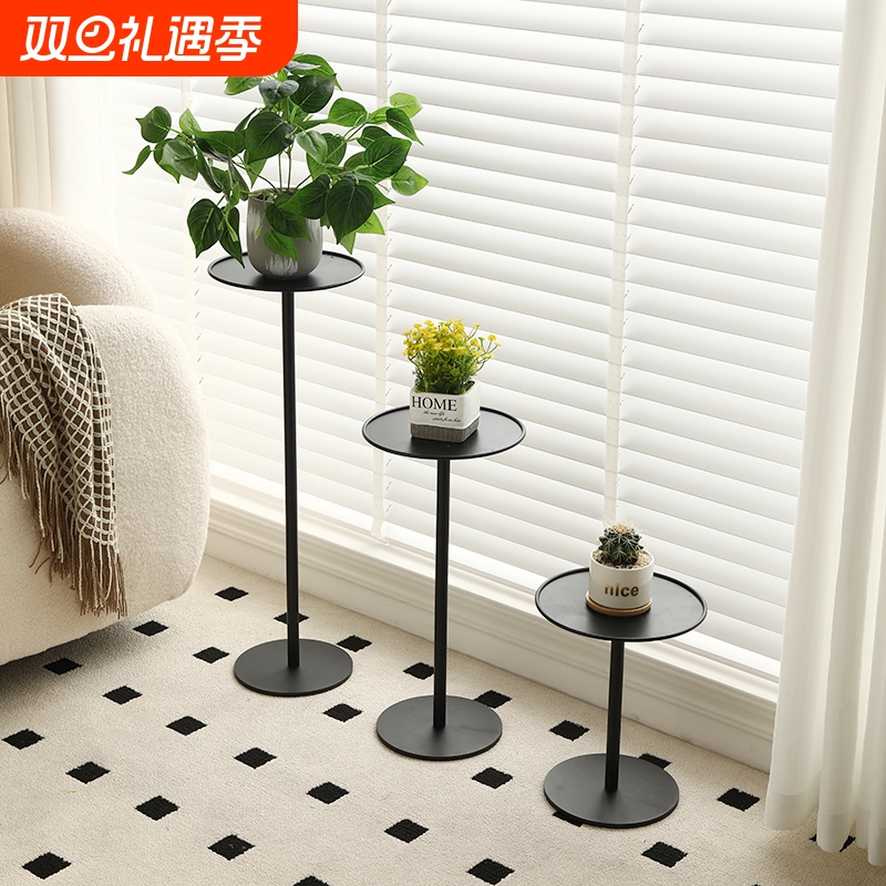 花架落地式单层客厅阳台置物架现代简约盆景支架铁艺单个花盆架子