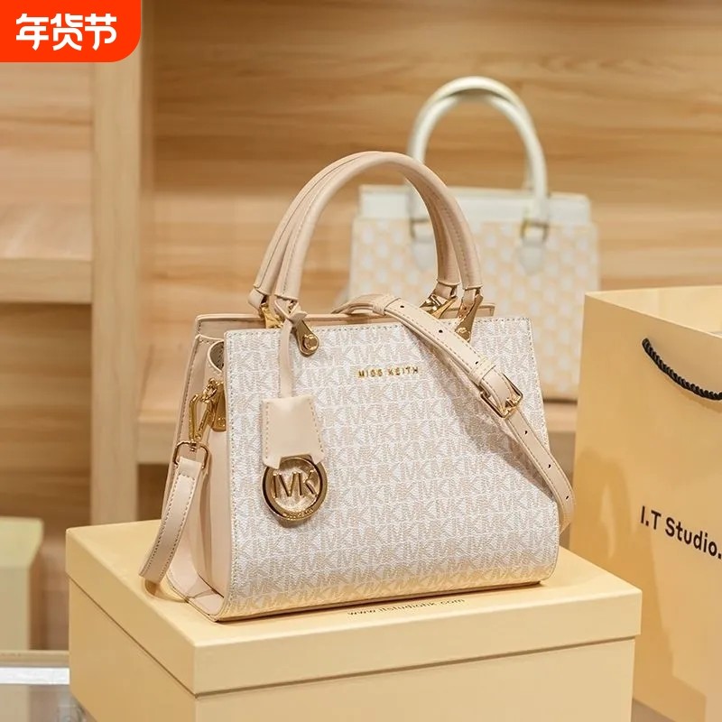 真皮手提包包女2026新款高级质感大容量托特包单肩斜挎包玉桂狗包