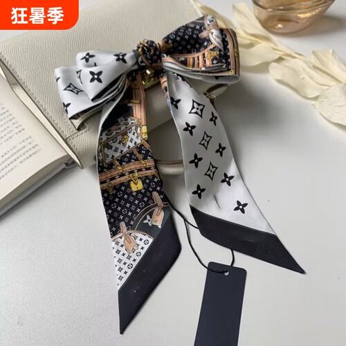 丝巾绑包包手柄装饰丝带老花缠包束发带女围脖飘带L.O.I.V.E丝巾
