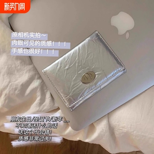 质感绝啦 店主自留简约ins钱包卡精致耐用便携纯色韩学生女短款