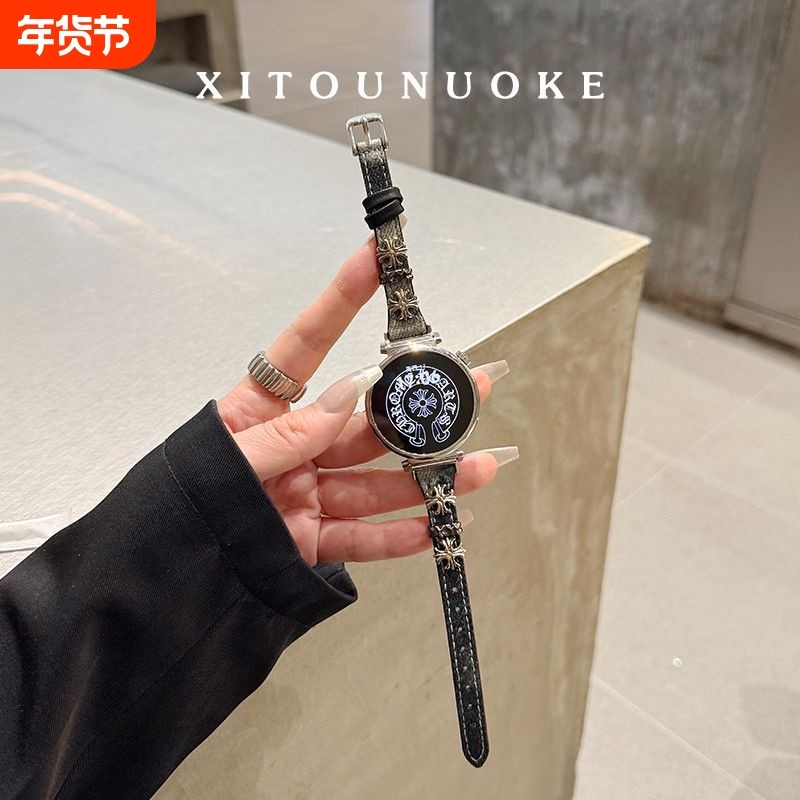 适用于华为手表gt6手表带gt5/4pro牛仔十字架gt3/2高