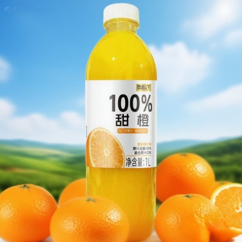100%纯果汁1L大瓶家庭实惠装0防腐剂0脂0色素维c无菌冷灌