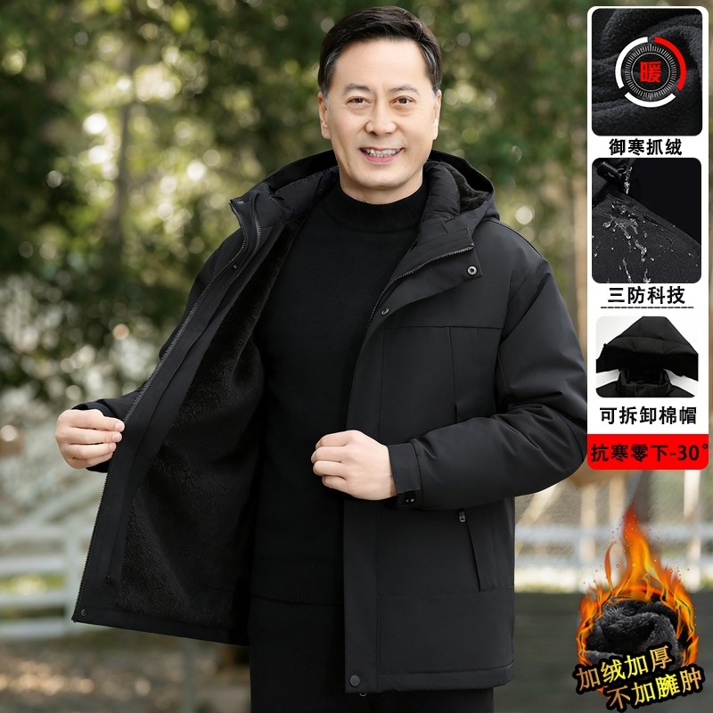 冬季冲锋衣爸爸装保暖加绒加厚棉衣男外套户外三棉服夹克内胆防风,户外/登山/野营/旅行用品,冲锋衣,淘宝优惠券,粉丝福利购,淘宝优惠卷