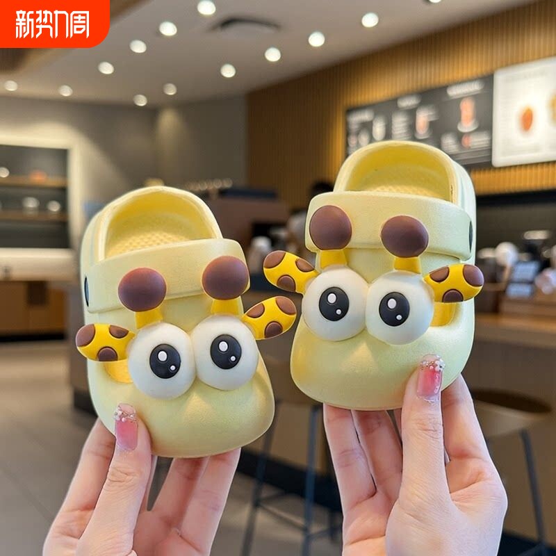 婴幼儿童洞洞鞋夏男女童可爱宝宝防滑学步沙滩凉拖鞋外穿室内卡通