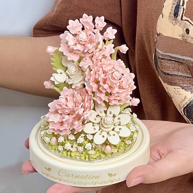 【特价秒】积木花玩具