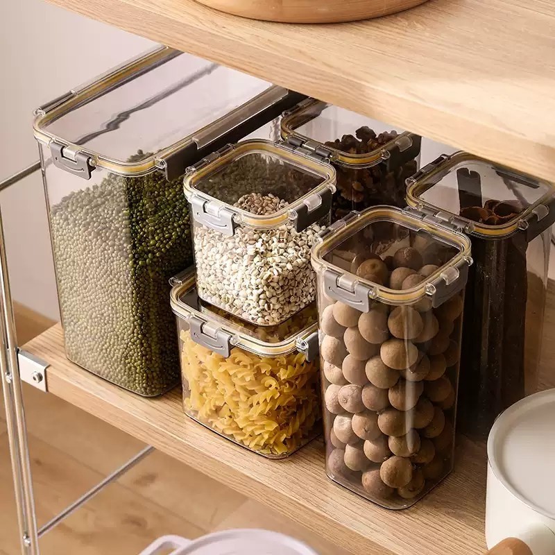密封罐家用杂粮厨房收纳盒子食品级透明塑料盒宠物零食干货储物罐,厨房/烹饪用具,密封罐,淘宝优惠券,粉丝福利购,淘宝优惠卷