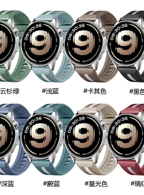 适用OPPO Watch S复合编织软硅胶表带oppo watchX X2运动透气腕带
