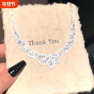 在逃公主项链女款2025新款高级感轻奢小众气质精致锁骨链蝴蝶原创