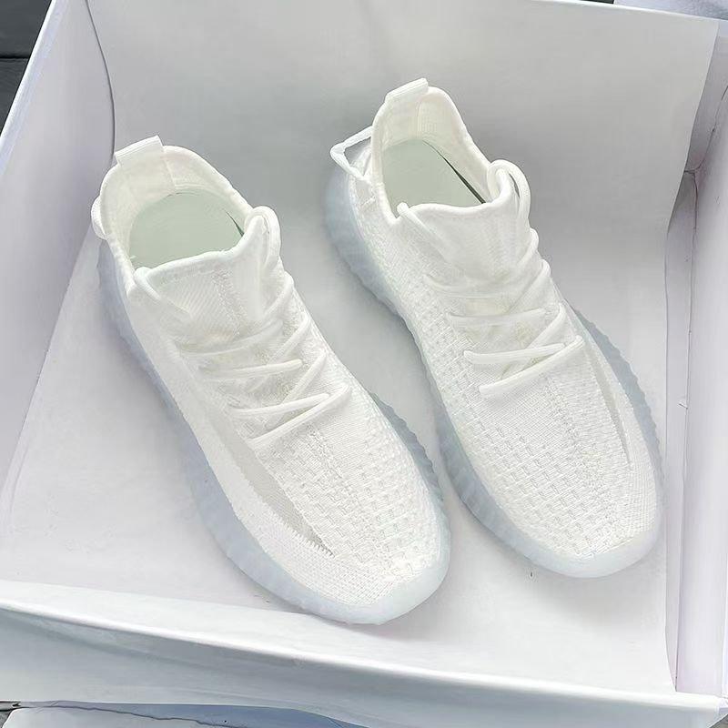 椰子女鞋2025新款夏季透气网面运动鞋女跑步轻便软底薄款网鞋平底