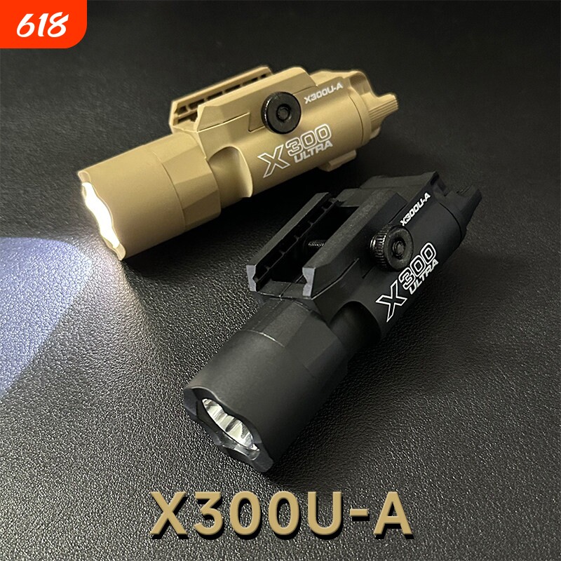 X300U下挂战术手电筒强光照明枪灯G17格洛克P1玩具枪改装尼龙配件
